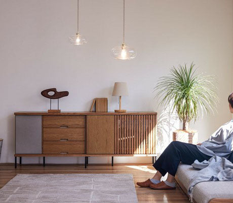 【在庫品】サイドボード和と北欧の要素を取り入れたジャパンディスタイル リビングキャビネット 160~200サイズ 3色対応sup-13684555