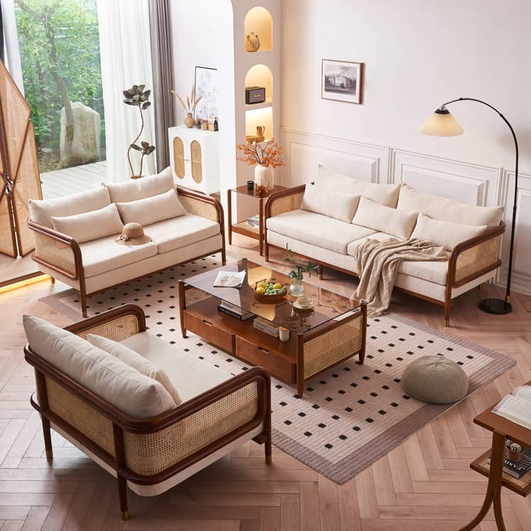 ラタン材の高級リゾートソファー  tzm-543