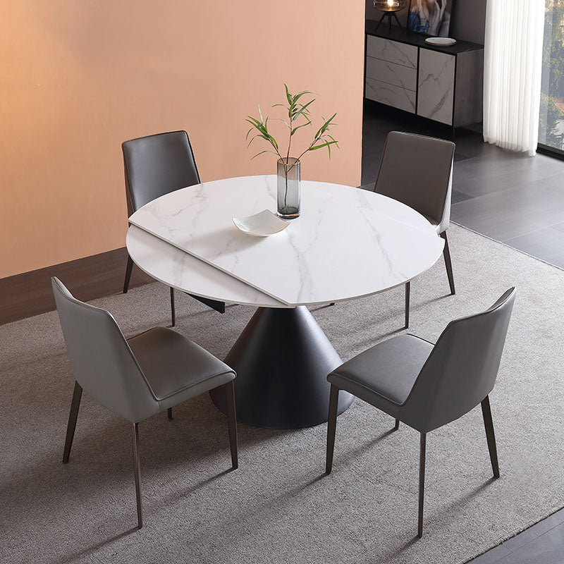 伸長式 丸テーブル リビングテーブル セラミック天板 qc-wy-108-bl