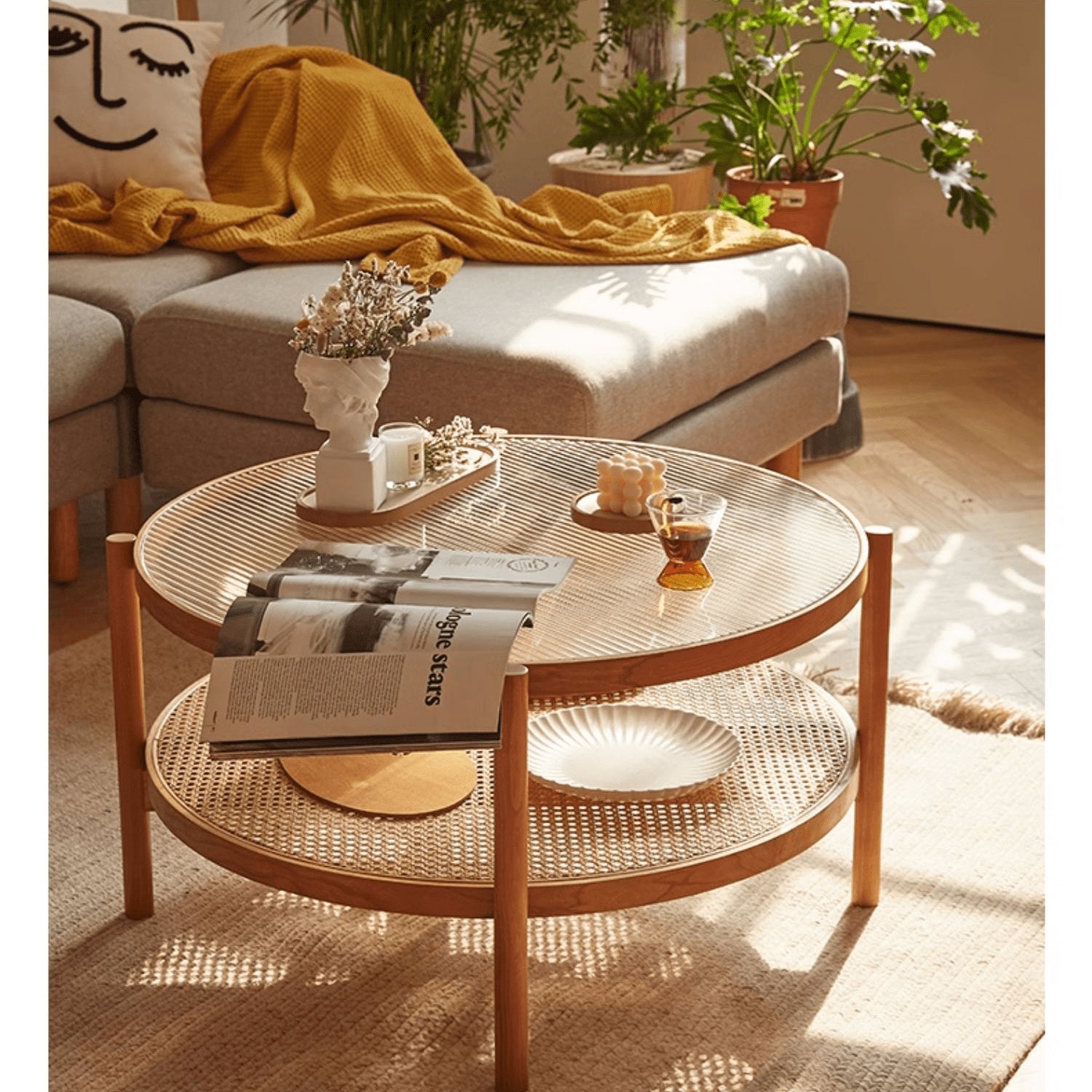 ラタンデザインのセンターテーブル - yw-169 - BestKagu