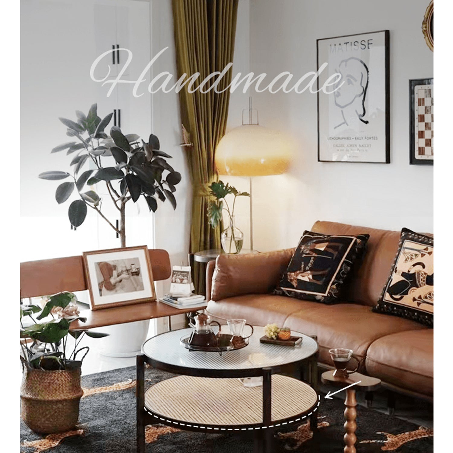 ラタンデザインのセンターテーブル - yw-169 - BestKagu