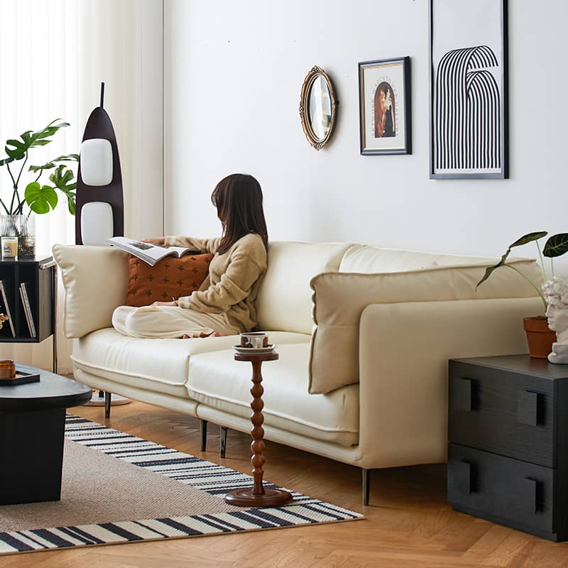 高級エアレザー採用の快適ソファー - 洗練されたスタイルと極上の座り心地 yw-196 - BestKagu