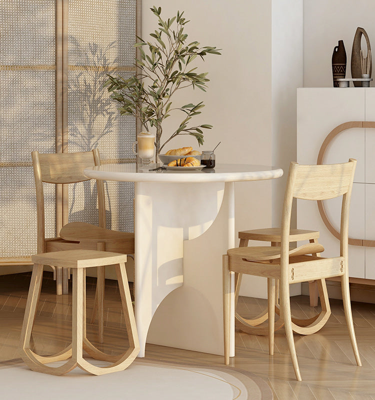 丸テーブル カフェリビング 月ラウンドテーブル おしゃれなお店 fzy-3325