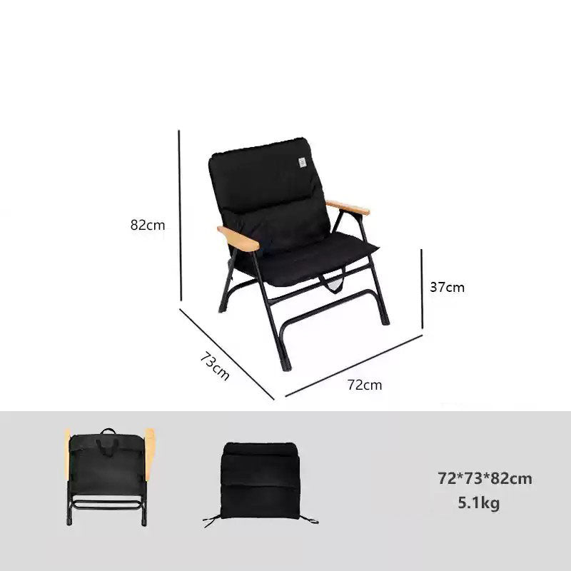 アウトドアチェア 折りたたみ式リクライニングキャンプチェア fh-mth-464