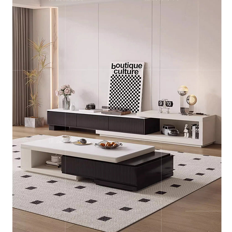 Ceramic TV Board | MDF & Pine Wood | Simple & Elegant Design fjys-3005