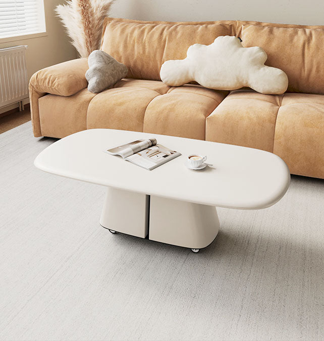 モダンデザイン センターテーブル 多層板セラミック仕上げ アルミフレーム使用 hdtxy-1902 - BestKagu