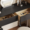 ドレッサー　ブラックかっこいいモダン家具　延長自由タイプhagst-SZT-0801 - BestKagu