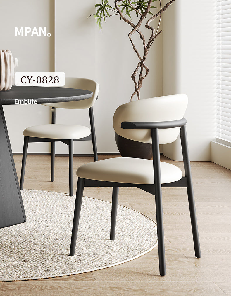 チェア　ダイニングチェア クッション+レザー hagst-CY-0828 - BestKagu
