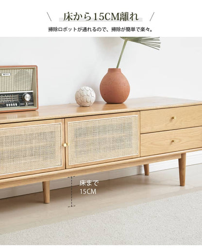 テレビ台 ローボード ラタン家具 テレビボード Y49N03 - BestKagu