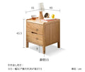 [幅40] サイドテーブル 無垢材 ナイトテーブル おしゃれ 引出し付き 　完成品Y10A01 - BestKagu