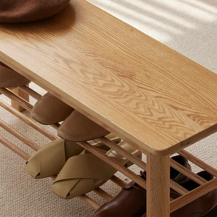 ハンドメイド　シューズベンチ　ブラウン　玄関ベンチ ハンドメイド シューズベンチ ブラウン 玄関ベンチ