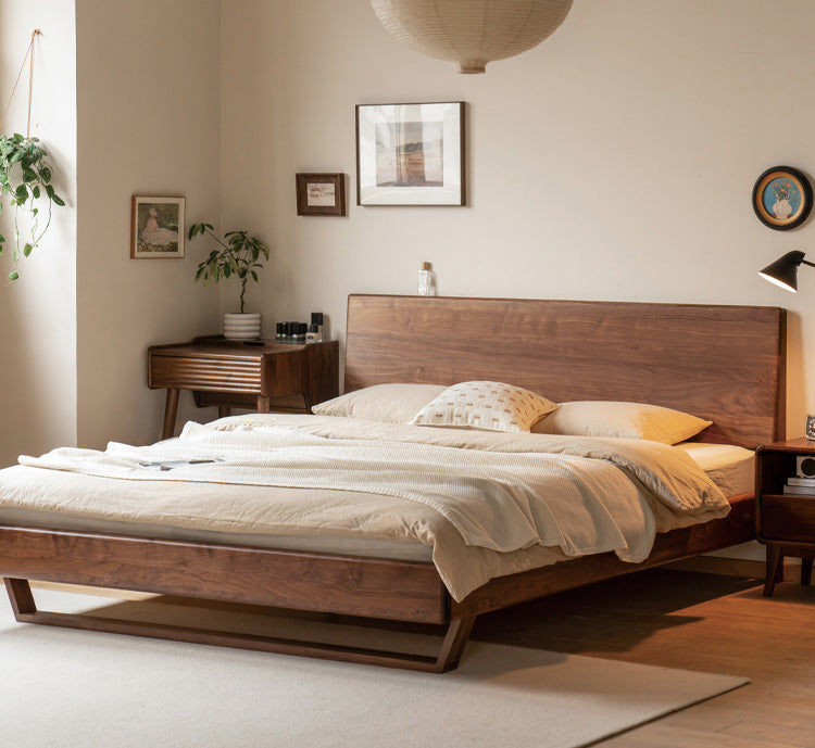 幅150~ ベッドフレーム ベッド ロータイプ K34B01　マッドレス別販売 - BestKagu