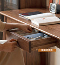 デスク テーブル 現代モダン家具 ウォルナッツト無垢材 K36X02 - BestKagu