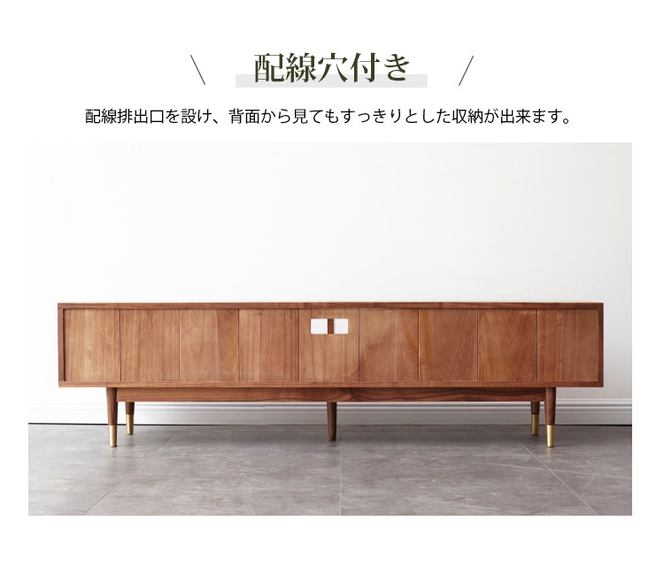 テレビボード ウォールナット材 全4サイズ 　k36n02 - BestKagu