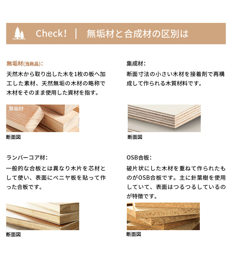 ドレッサー 化粧台 鏡付き 天然木 ブラウン y-b5056 - BestKagu