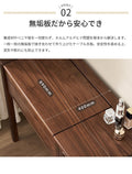 ドレッサー 化粧台 鏡付き 天然木 ブラウン y-b5056 - BestKagu