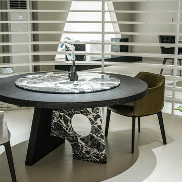 天然大理石　丸テーブル　ダイニングテーブル　大理石豪華高級ホテルライクスタイルjrjj-6781