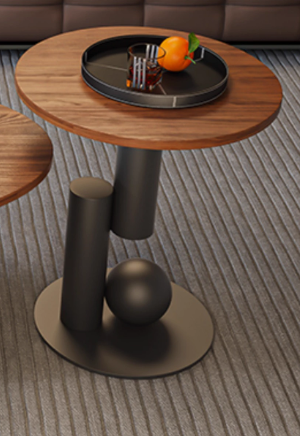 ローテーブル 天然銘木の表情を再現 自然と憩う天然木化粧合板