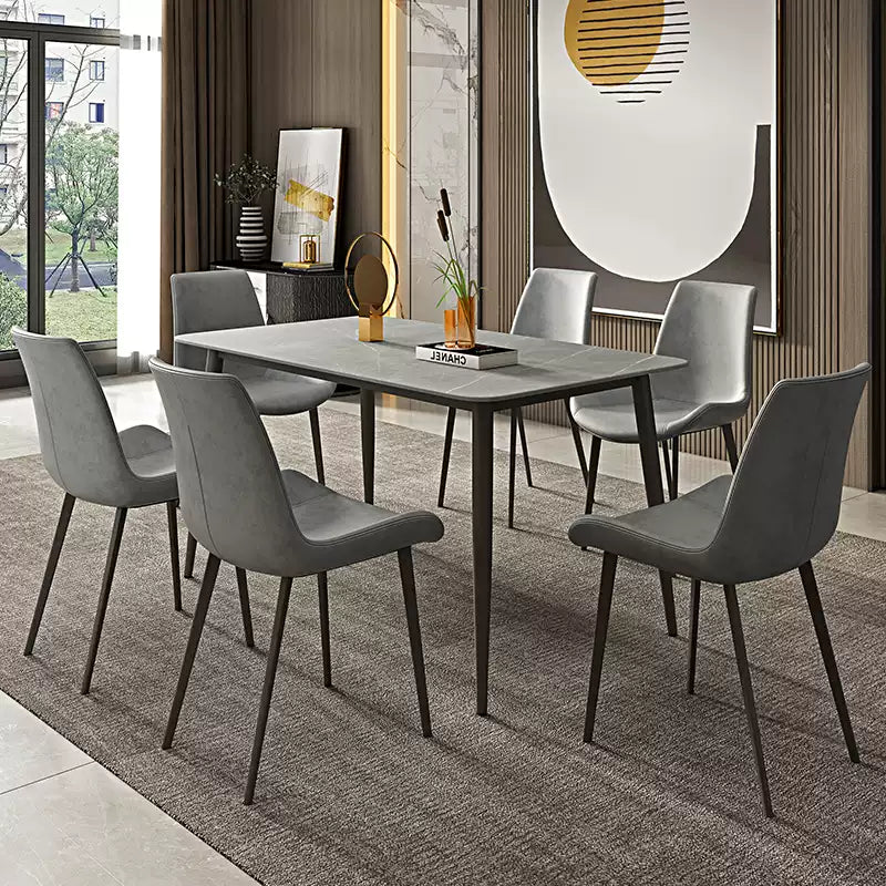 【在庫品】高強度の大理石調モダン ダイニングテーブル セラミックテーブル best0001