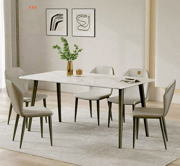 【在庫品】高強度の大理石調モダン ダイニングテーブル セラミックテーブル best0001