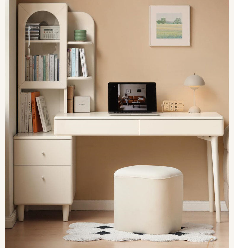 デスクテーブル　伸縮デスク　幅103～153cm　引き出し付きテーブルA286X03