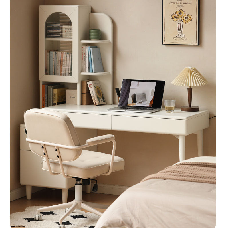 デスクテーブル　伸縮デスク　幅103～153cm　引き出し付きテーブルA286X03