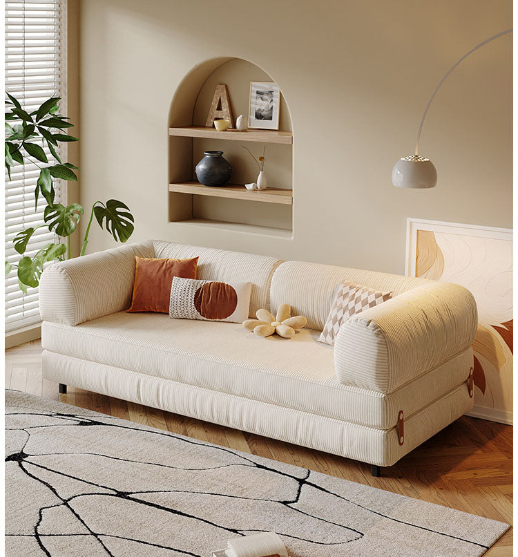 ソファベッドカウチソファ 2人掛け 折りたたみベッド フロアソファ ローソファ 高反発ウレタン 寝る 座る 完成品 G3-6744