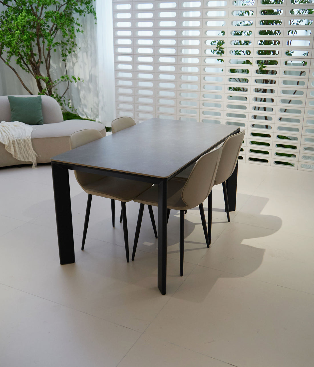 ダイニングテーブル セラミック 食卓 食事テーブル  金属脚 jrjj-6967