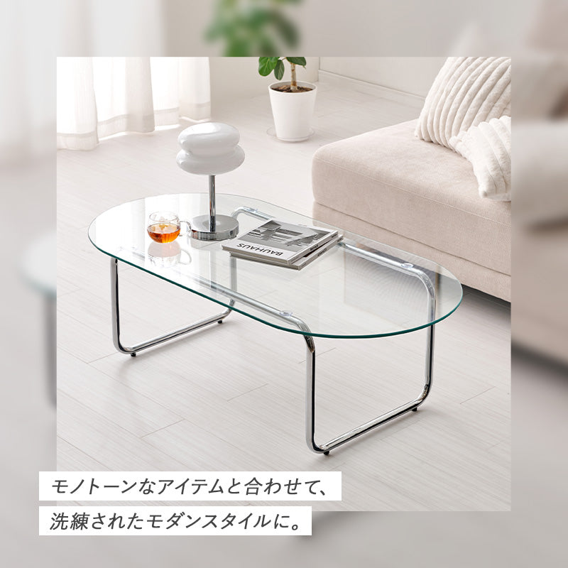 幅80◆シンプルながらも存在感を放つガラステーブル 大人かわいい BT-8661 幅80◇シンプルながらも存在感を放つガラステーブル 大人