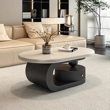 リビングテーブル　引出収納 おしゃれ 北欧 モダンローテーブル　fel-3425