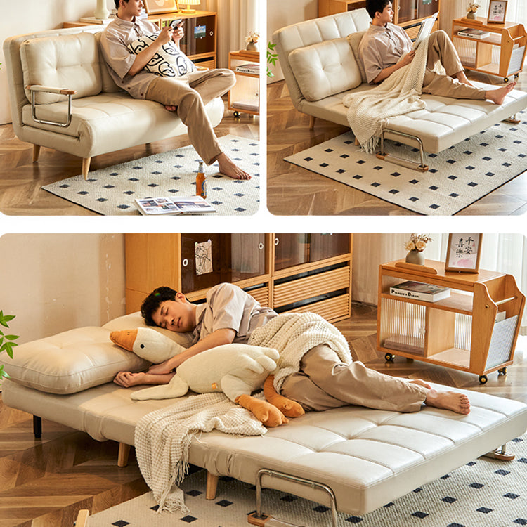 ソファ一人掛けソファ合皮ペット対応生地使用折り畳みソファベッドfmgj