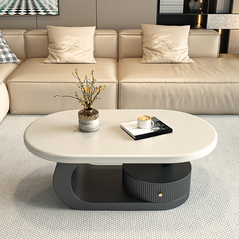 リビングテーブル　引出収納 おしゃれ 北欧 モダンローテーブル　fel-3425