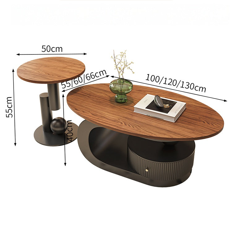 ローテーブル 天然銘木の表情を再現 自然と憩う天然木化粧合板