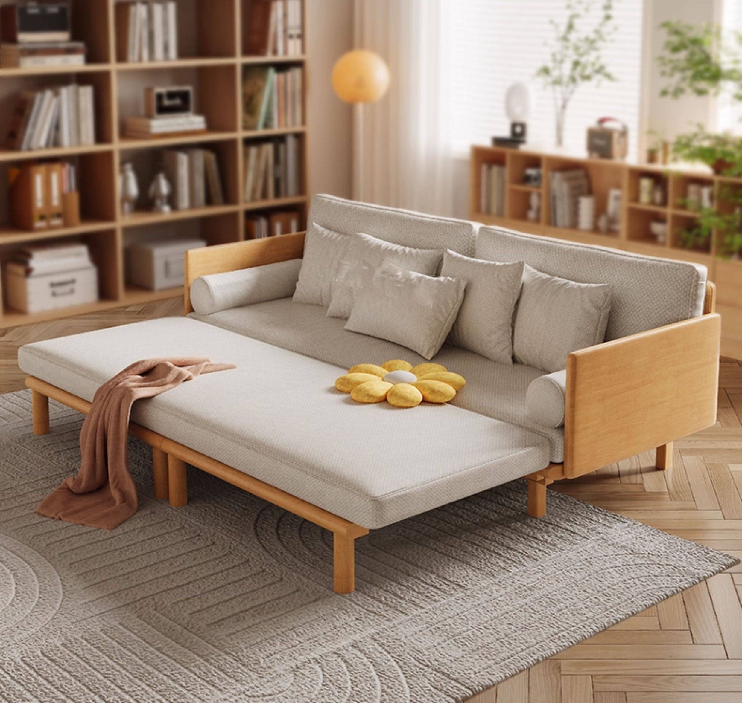 ソファ ソファベッド延長式ソファ カウチソファー fcf-7220