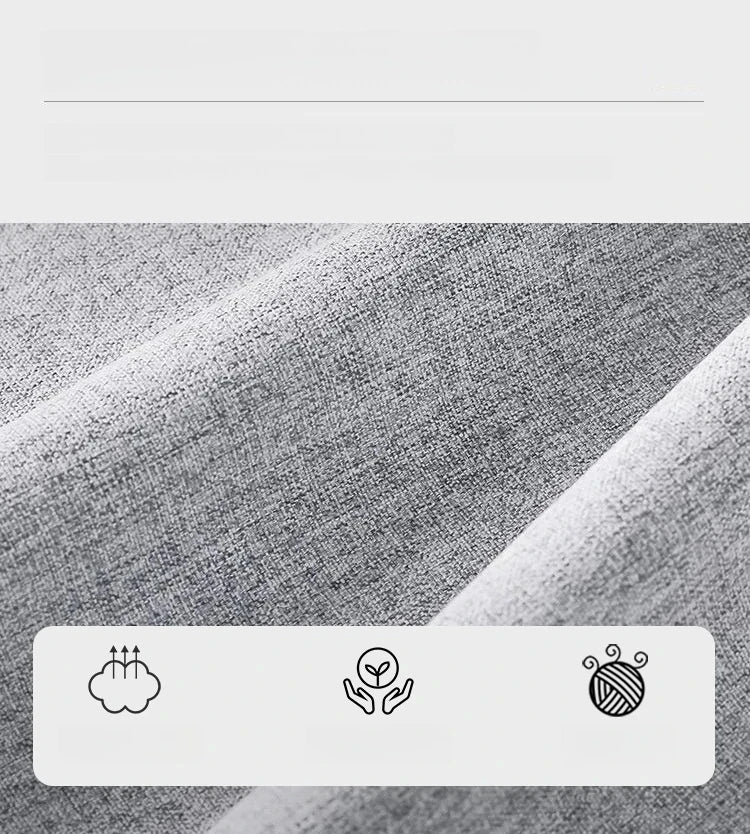 モダンデザインの綿麻ソファー - 無垢材フレーム & PUレザー製、収納付きの快適リビング必需品！ fdh-4760