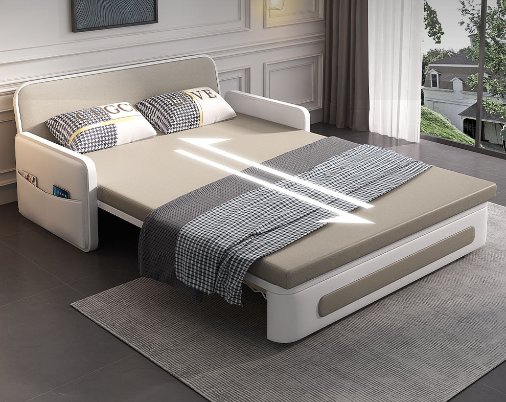 ソファベッド エアレザー 幅82・102・122・152cm 3WAY カラー6タイプ fdh-4762