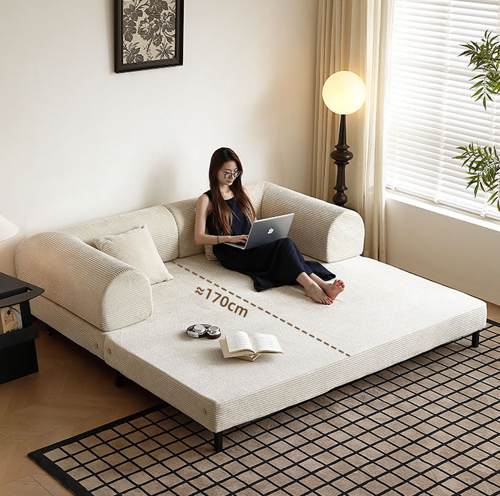 フレンチヴィンテージ風 2WAYソファベッドhns-7221