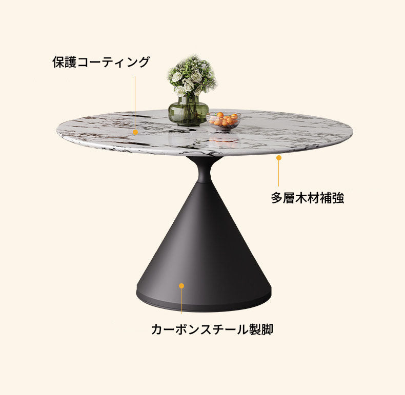 人造大理石 大理石調丸テーブル ラウンドテーブルおしゃれfgoro-8000