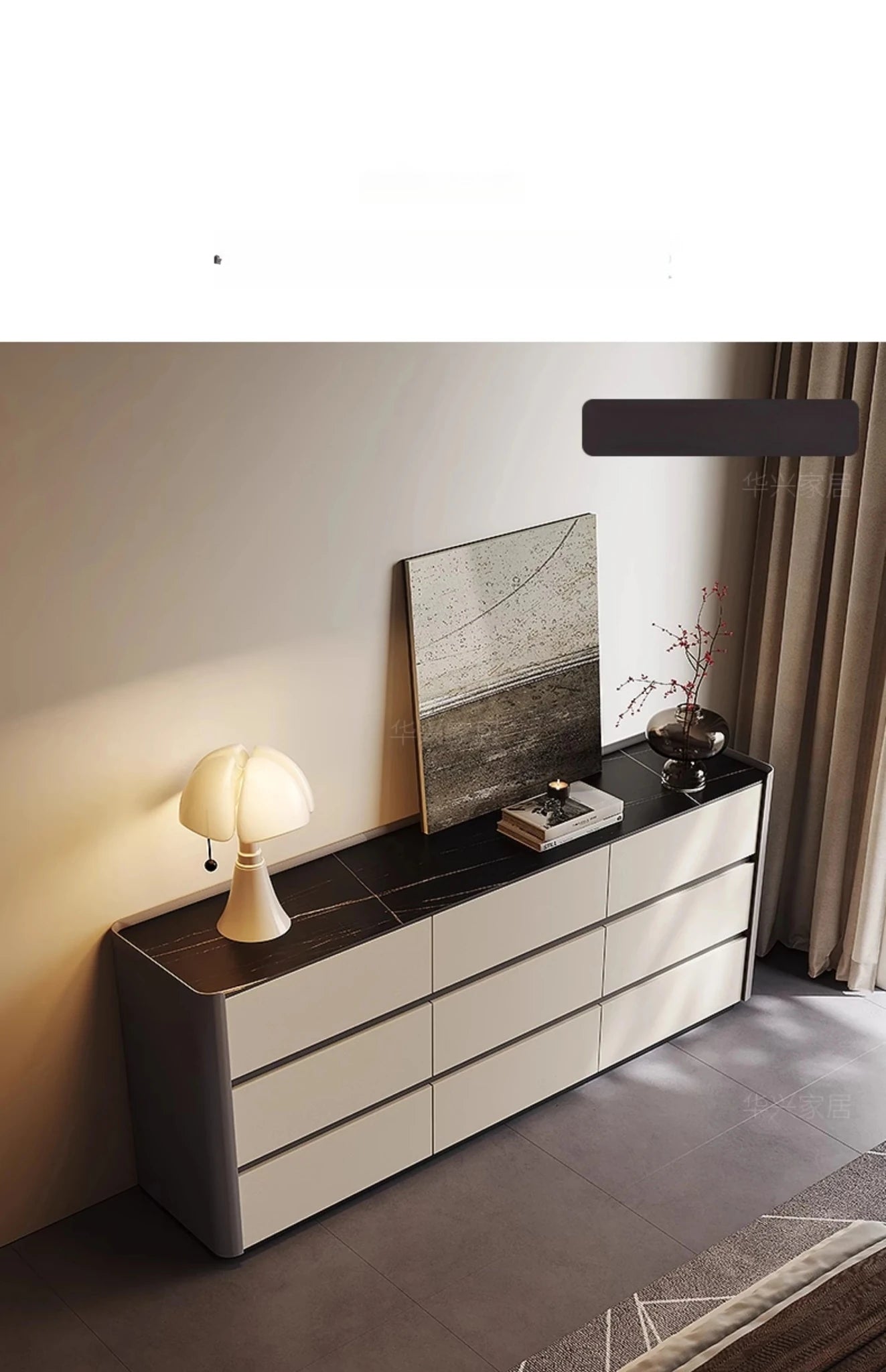 モダンデザインキャビネット - 多層板・セラミック・PUレザー仕上げ - スタイリッシュな収納ソリューション fhx-4572