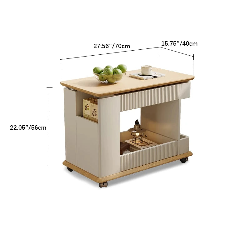 ラック 無垢材使用 ステンレス使用 幅70cm キャスター付き 高さ調整 完成品 fif-4504