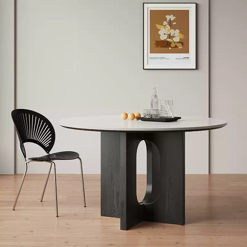 セラミック製ダイニングラウンド丸テーブル　fjj-6441