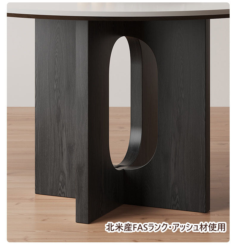 セラミック製ダイニングラウンド丸テーブル fjj-6441