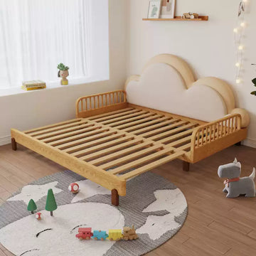 伸長延長式ベッド　120～180cm　子供用　多機能家具 fjnl-1603