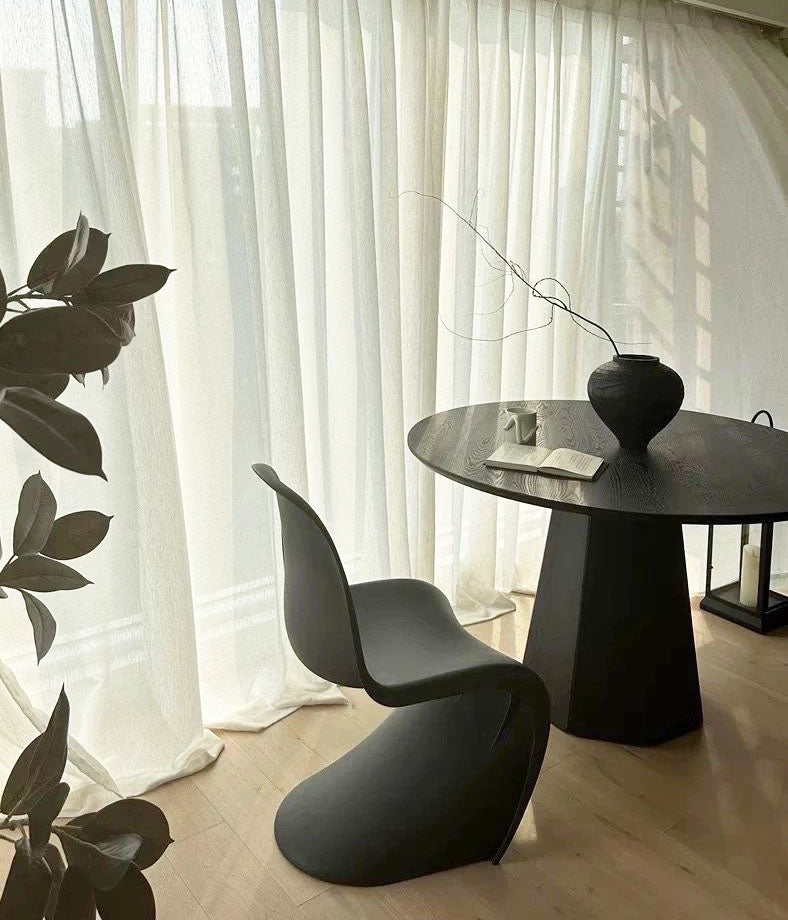 丸テーブル アッシュ材使用ブラックラウンドテーブル ダイニング