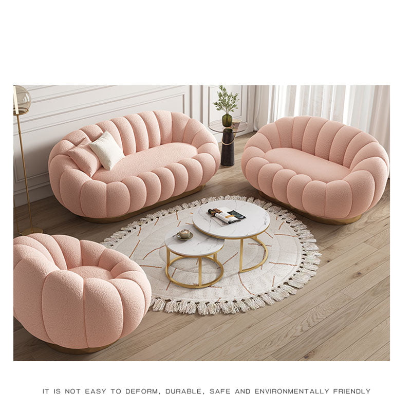 ソファー2人掛け 三人用 北欧シープボア生地 韓国インテリア fkdsm-927