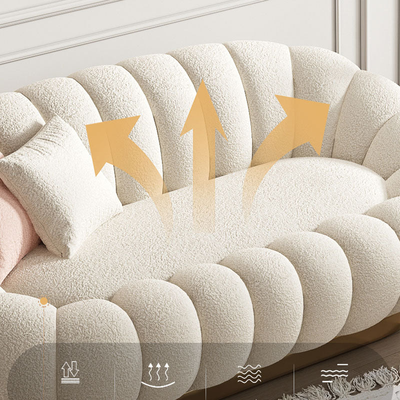 ソファー2人掛け 三人用 北欧シープボア生地 韓国インテリア fkdsm-927