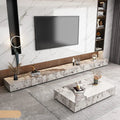 セラミックパイン製のスタイリッシュなテレビ台・コーヒーテーブルセット - モダンインテリアに最適 flsd-5184