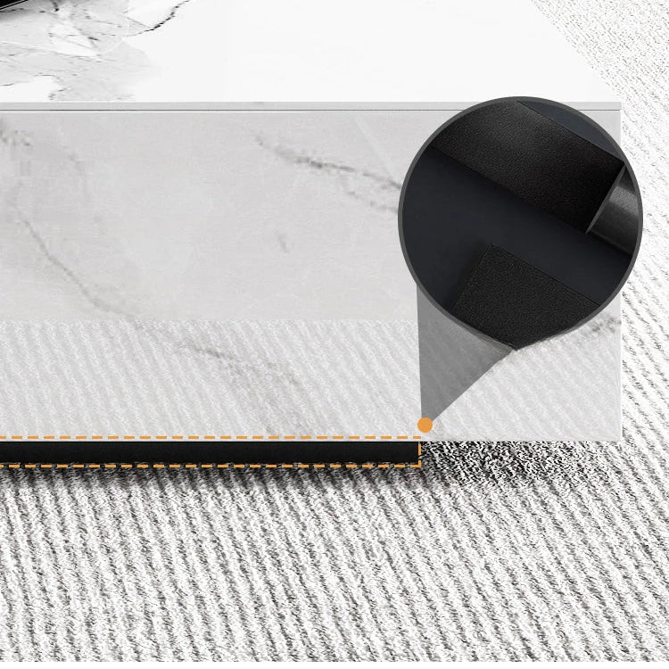 セラミックパイン製のスタイリッシュなテレビ台・コーヒーテーブルセット - モダンインテリアに最適 flsd-5184