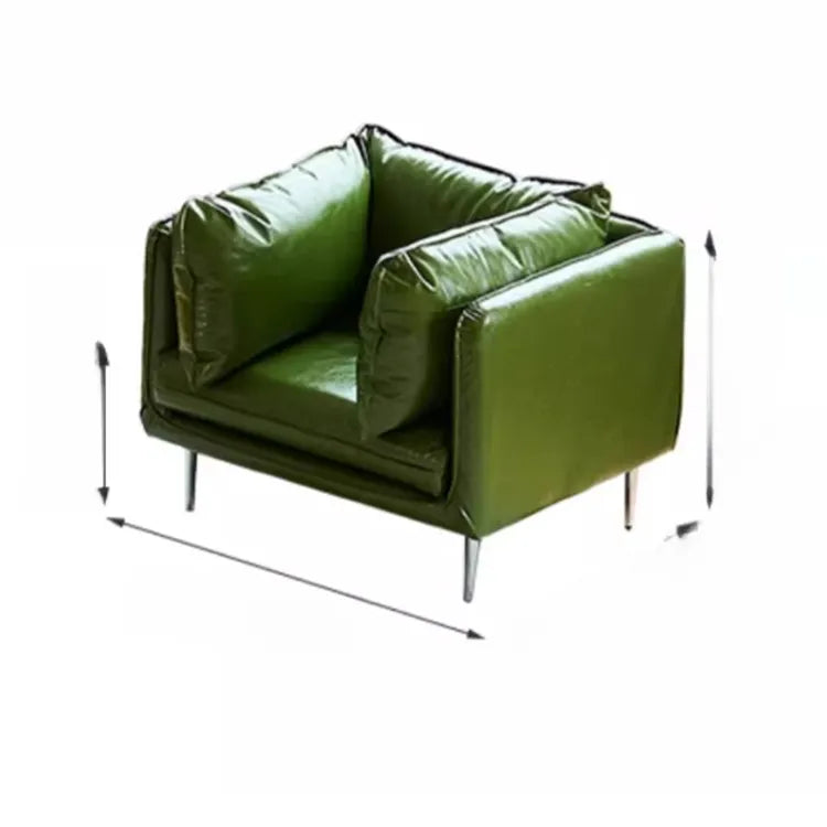 ソファー グリーン ライトブラウン 無垢材 シリコンフィル 合皮 fmdgz-3728