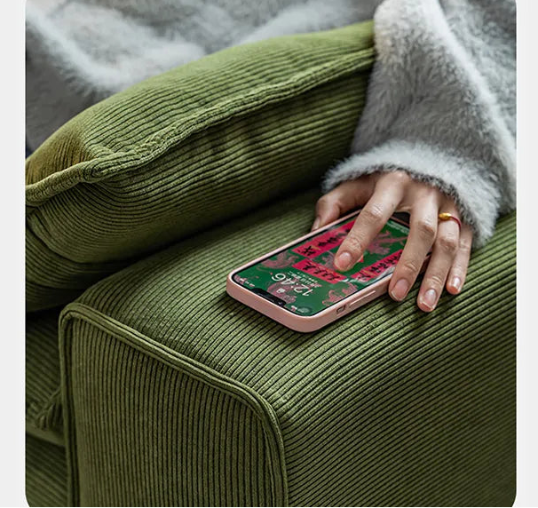 ソファー グリーン ベージュ 無垢材 コーデュロイ fmdgz-3749